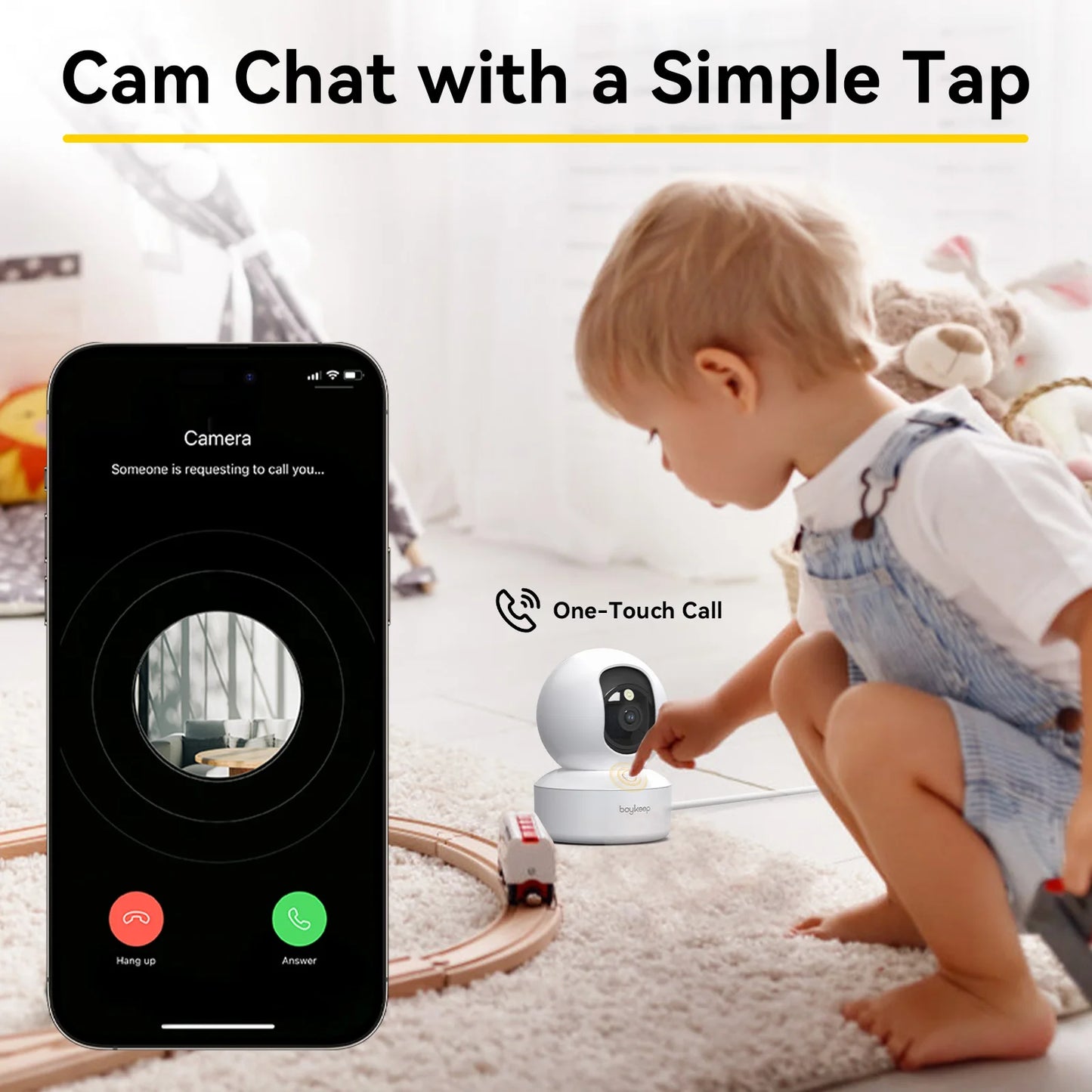 Indoor Security Camera With Motion Detection Night Vision by eprolo