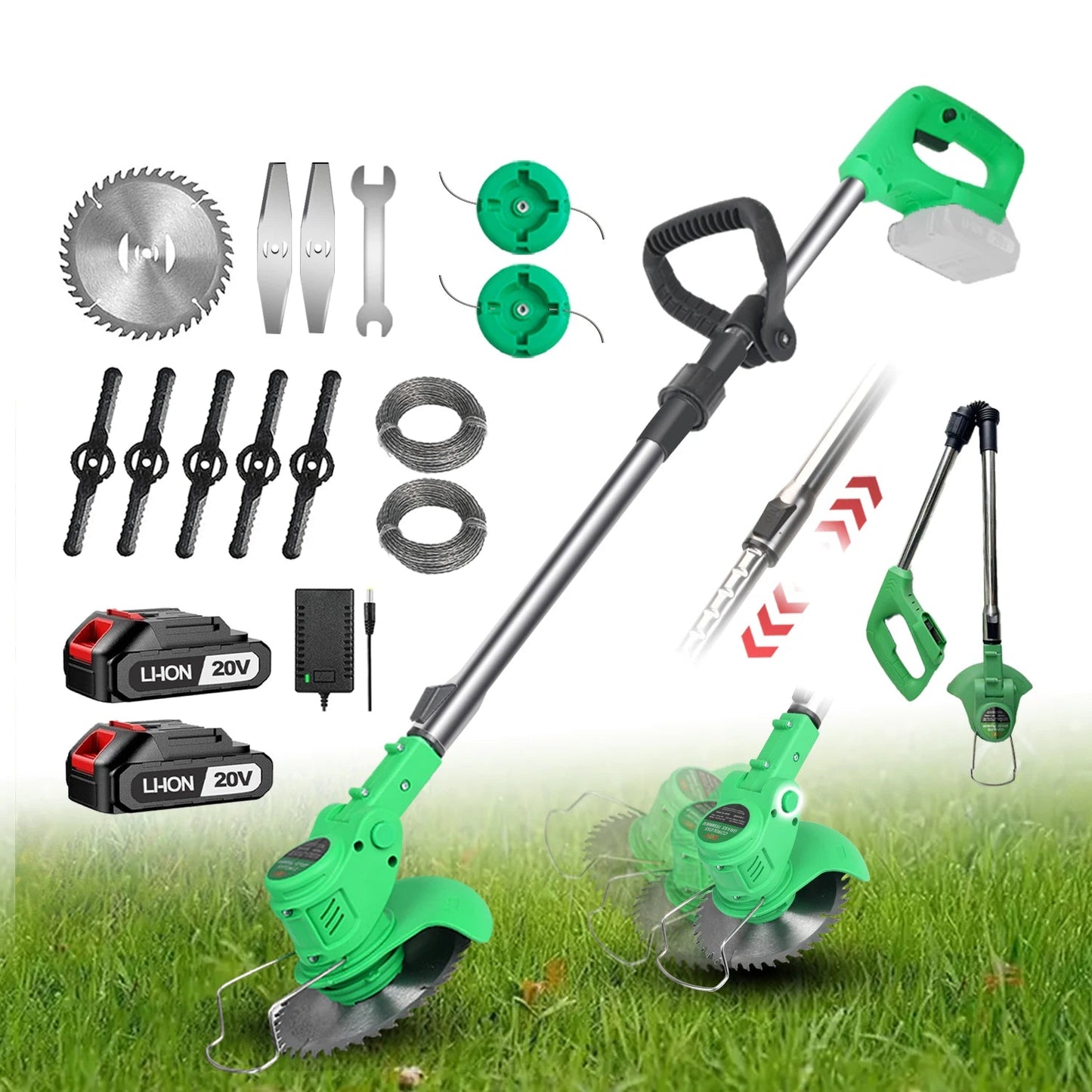 Cordless Lawn Electric Grass Trimmer for Easy Yard Edging by eprolo
