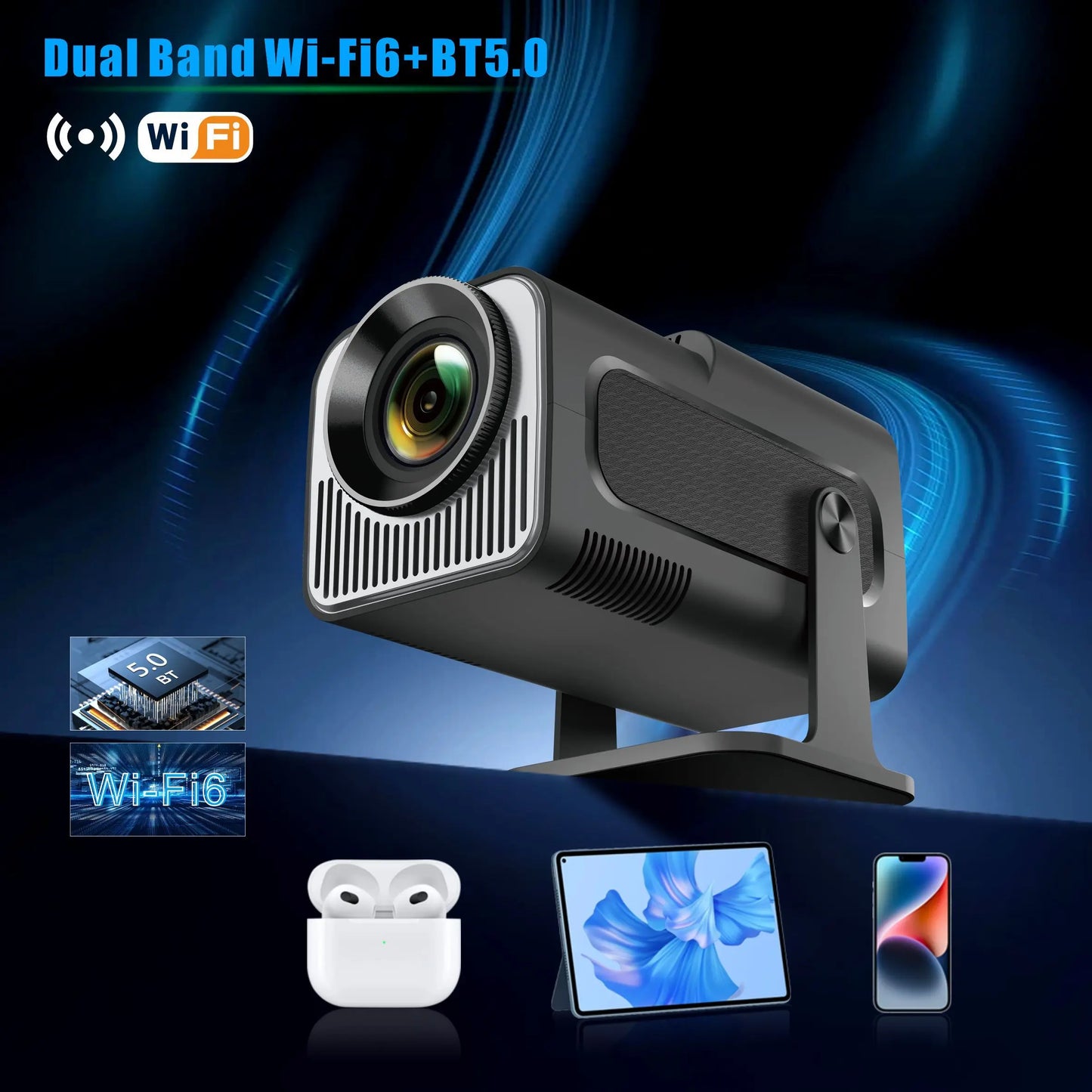 Portable Smart Home Projector For Movies And Presentations by eprolo