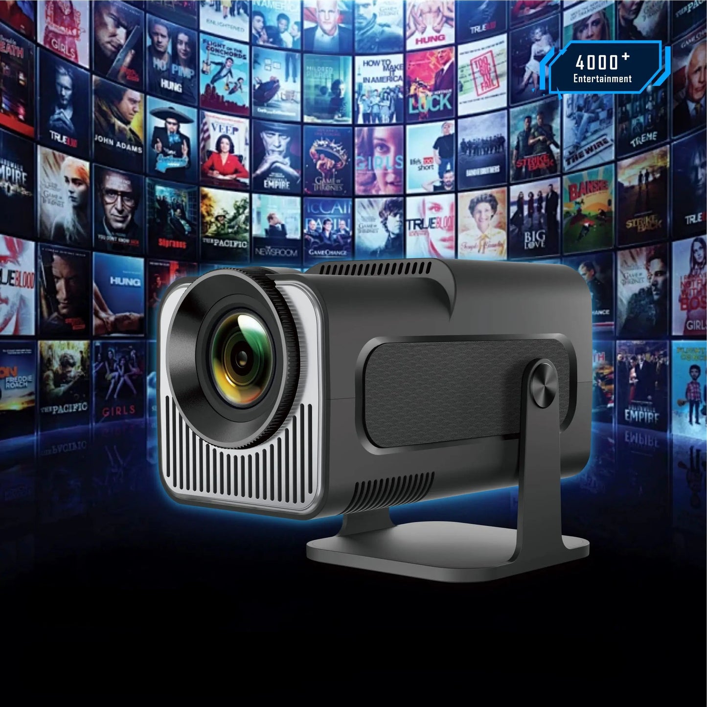 Portable Smart Home Projector For Movies And Presentations by eprolo