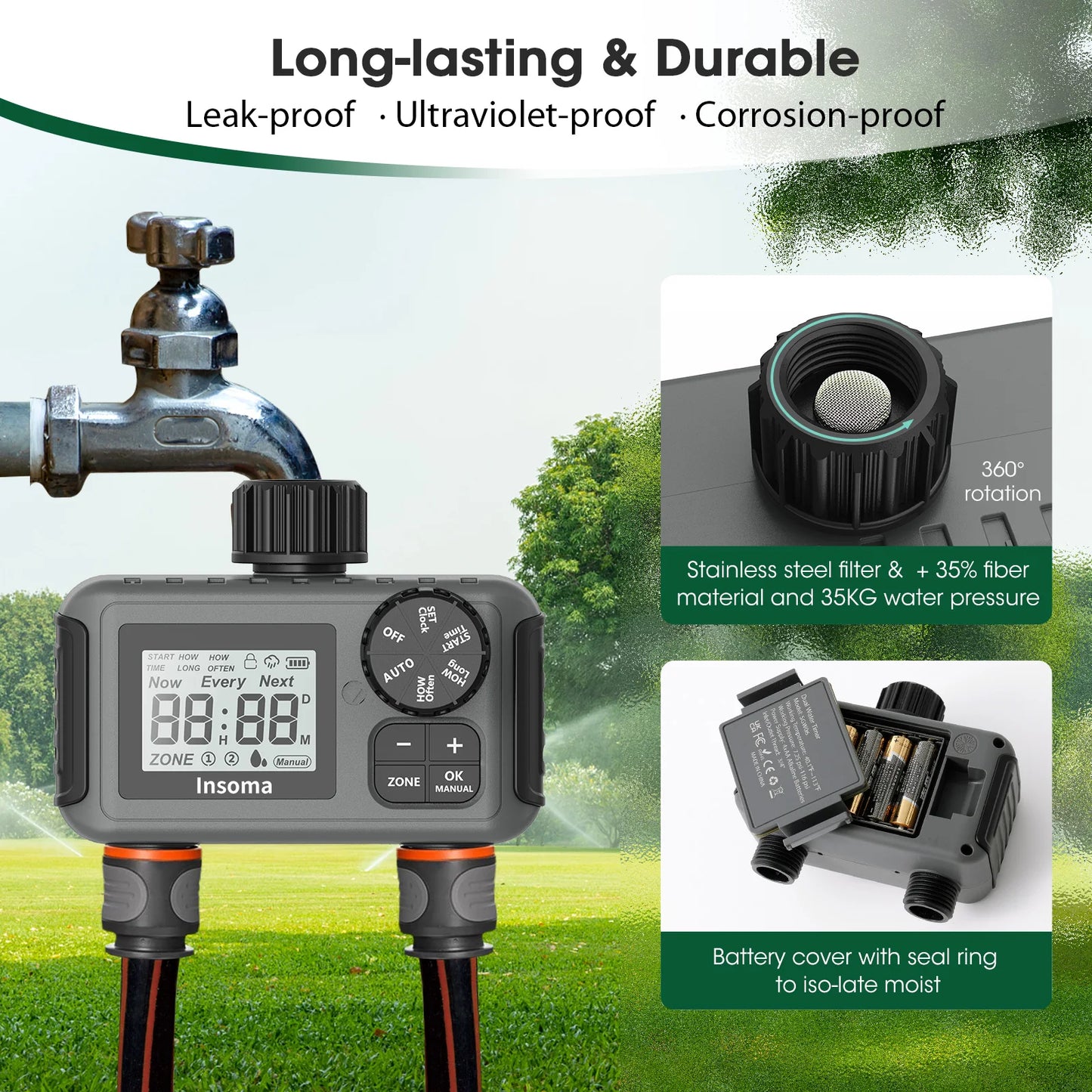 Dual Outlets Smart Irrigation System For Efficient Watering by eprolo