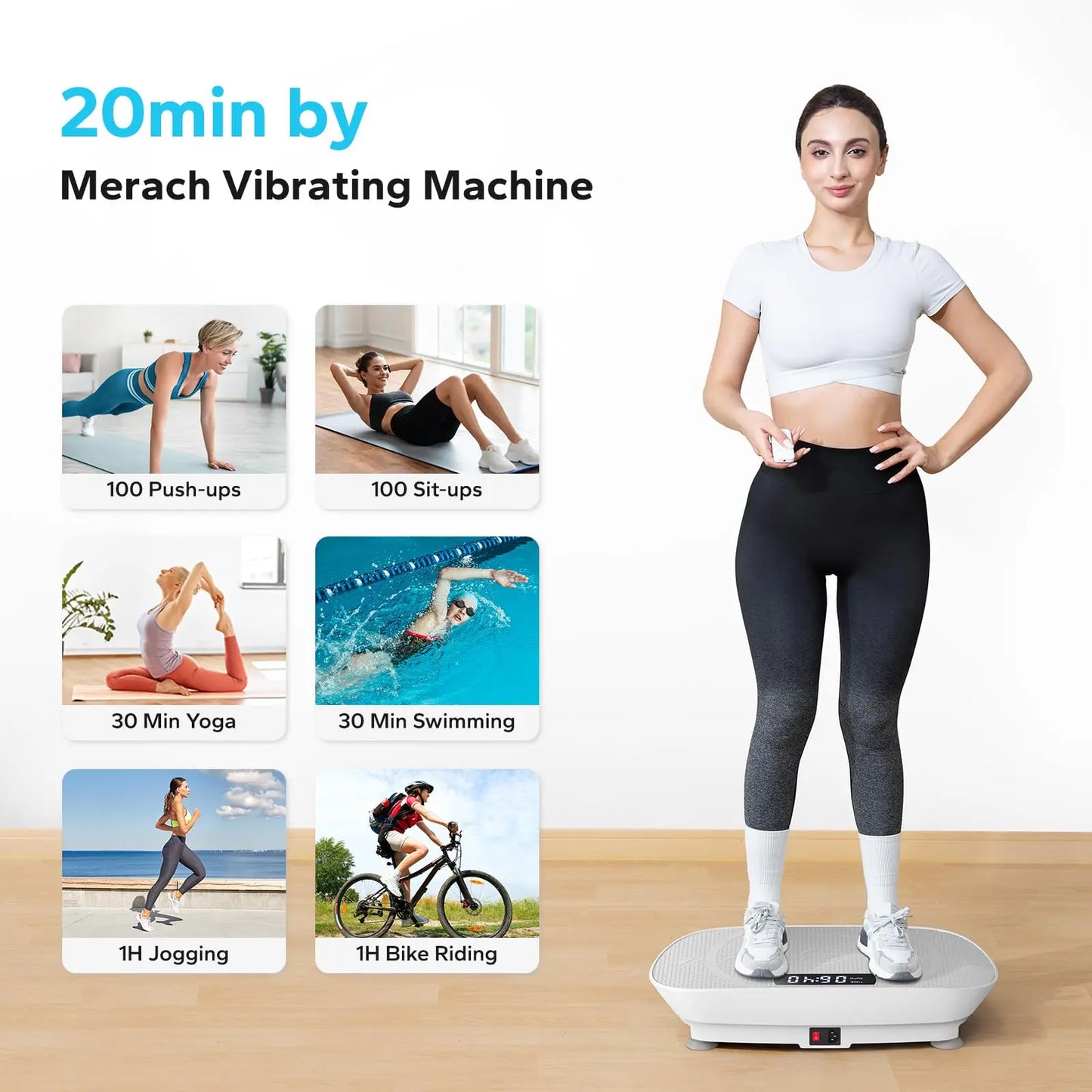 Merach Vibration Plate Exercise Machine For Whole Body by eprolo