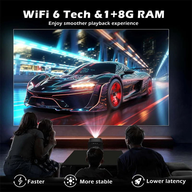 Smart HD 4K Projector For Home Theater Easy Connectivity by eprolo