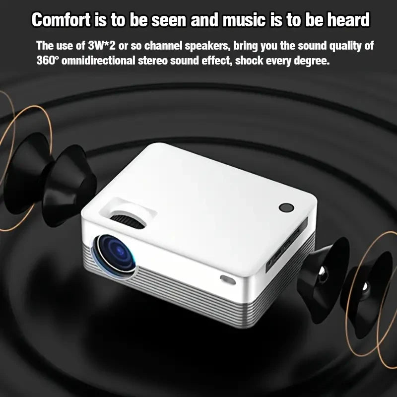 Smart LED Projector Full HD Home Theater Experience by eprolo