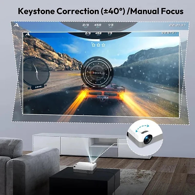 Smart LED Projector Full HD Home Theater Experience by eprolo