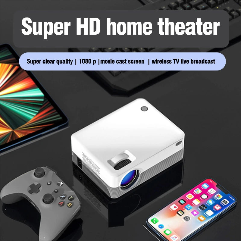Smart LED Projector Full HD Home Theater Experience by eprolo