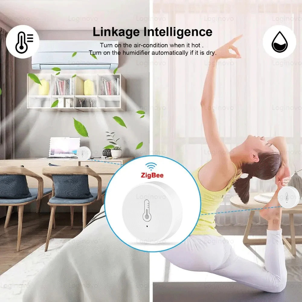 Voice Control Smart Temperature And Humidity Sensor by eprolo