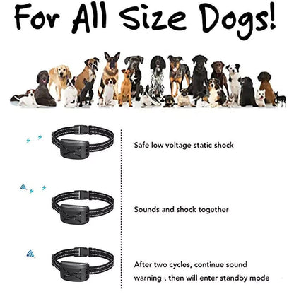 Wireless 2 in 1 Electric Dog Fence Containment System Rechargeable Shock Collar
