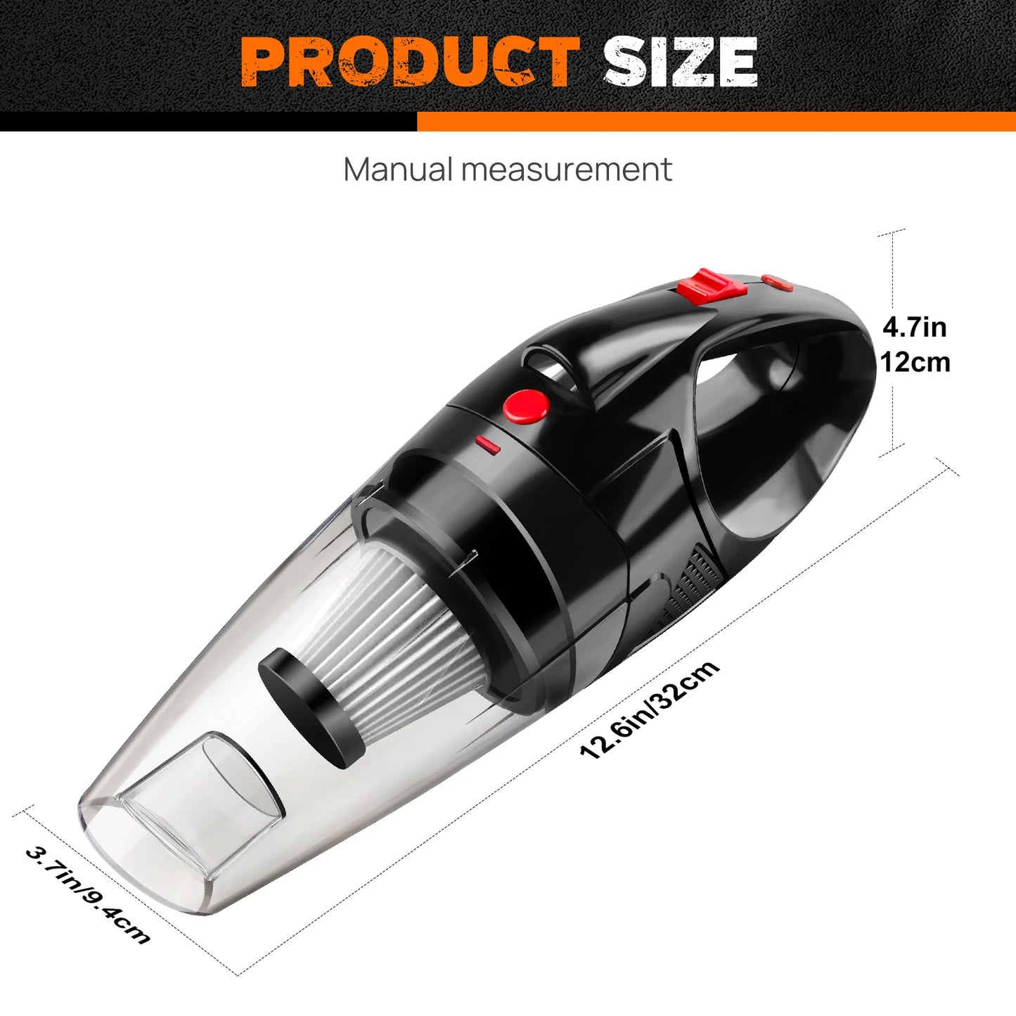 Strong Suction Handheld Vacuum Cleaner For Home And Car by eprolo
