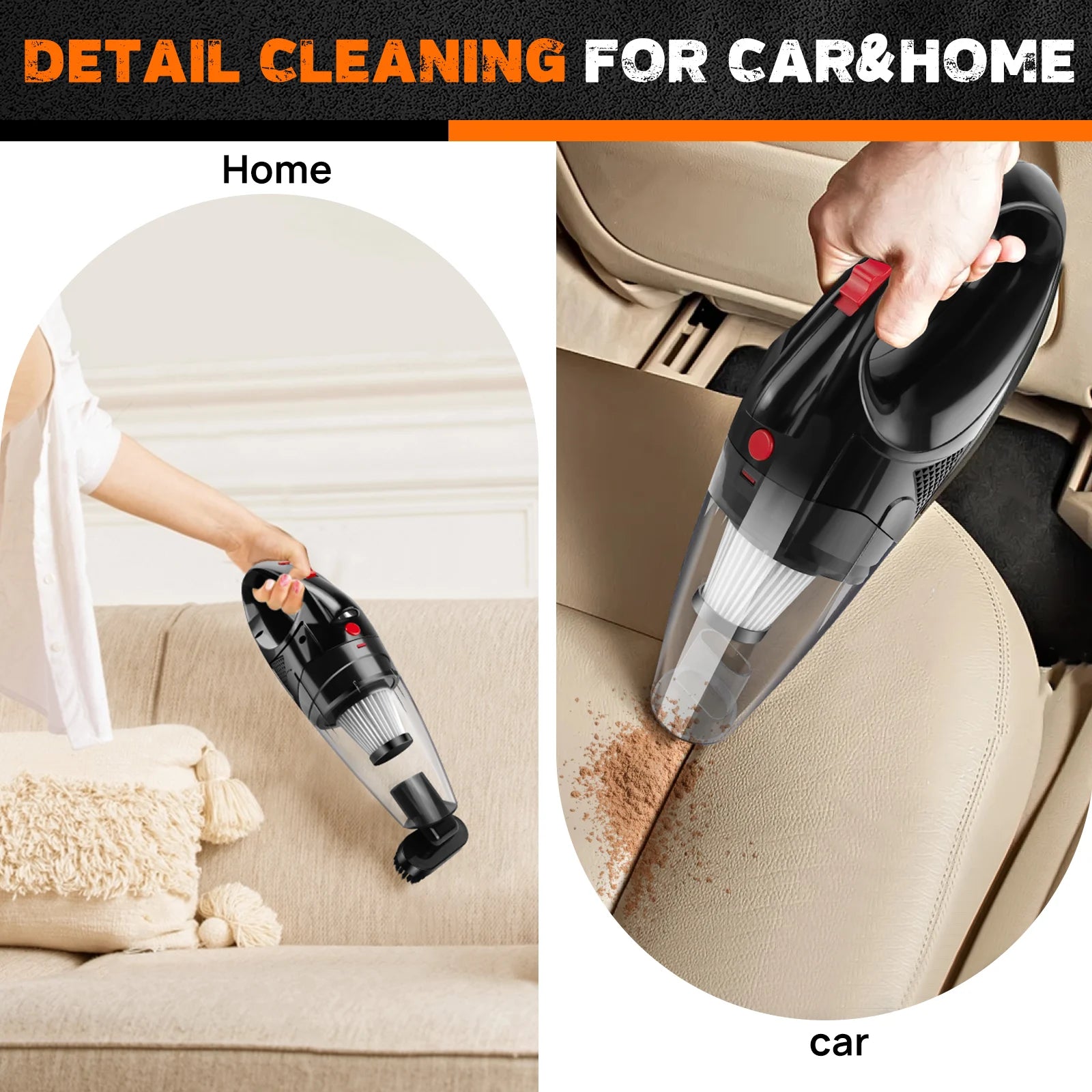 Strong Suction Handheld Vacuum Cleaner For Home And Car by eprolo