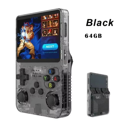 R36S Retro Handheld Video Game Console New Open Source Linux System 3.5Inch IPS Screen Portable Handheld Video 64GB 15000+Games